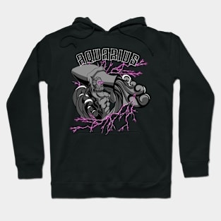 Lightning Aquarius (Pink) Hoodie